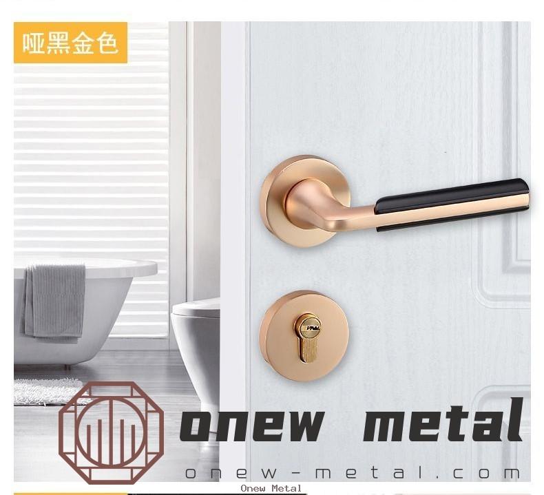 Contemporary Square Entry Lever Door Handle Lock and Key Locking Lever Set [for